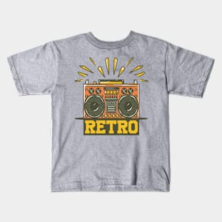 Retro Boombox Kids T-Shirt